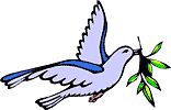 Dove with laurel branch