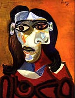 Pablo Picasso's Girl with Dark Hair