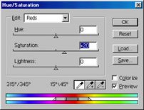 [Hue & Saturation Box]