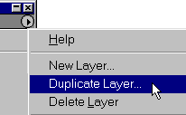 Layers palette menu