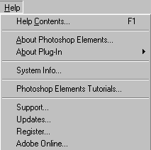 help menu
