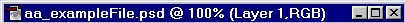 image title bar