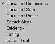 status bar menu