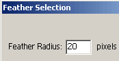 feather radius