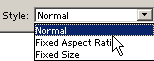 rectangular marquee style normal